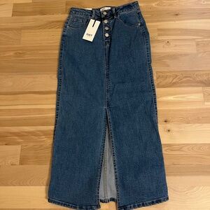 OAT long jean skirt